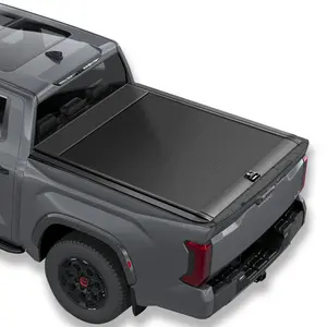 SADELOOS Retractable Truck Bed Tonneau Cover Compatible with 2022 - 2026 Toyota Tundra (5.5' /65.4") Truck Bed Cover Password Lock Equipped with waterproof function. Car Protector