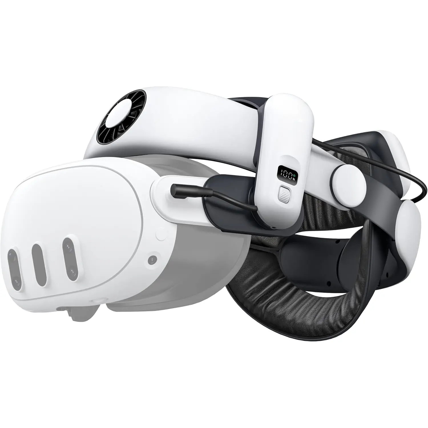 S3 Pro  Strap Accessories,Head Air Cooling System and 10000mah Hot-swappable  Pack,Compatible with Meta Quest 3/Quest 3S