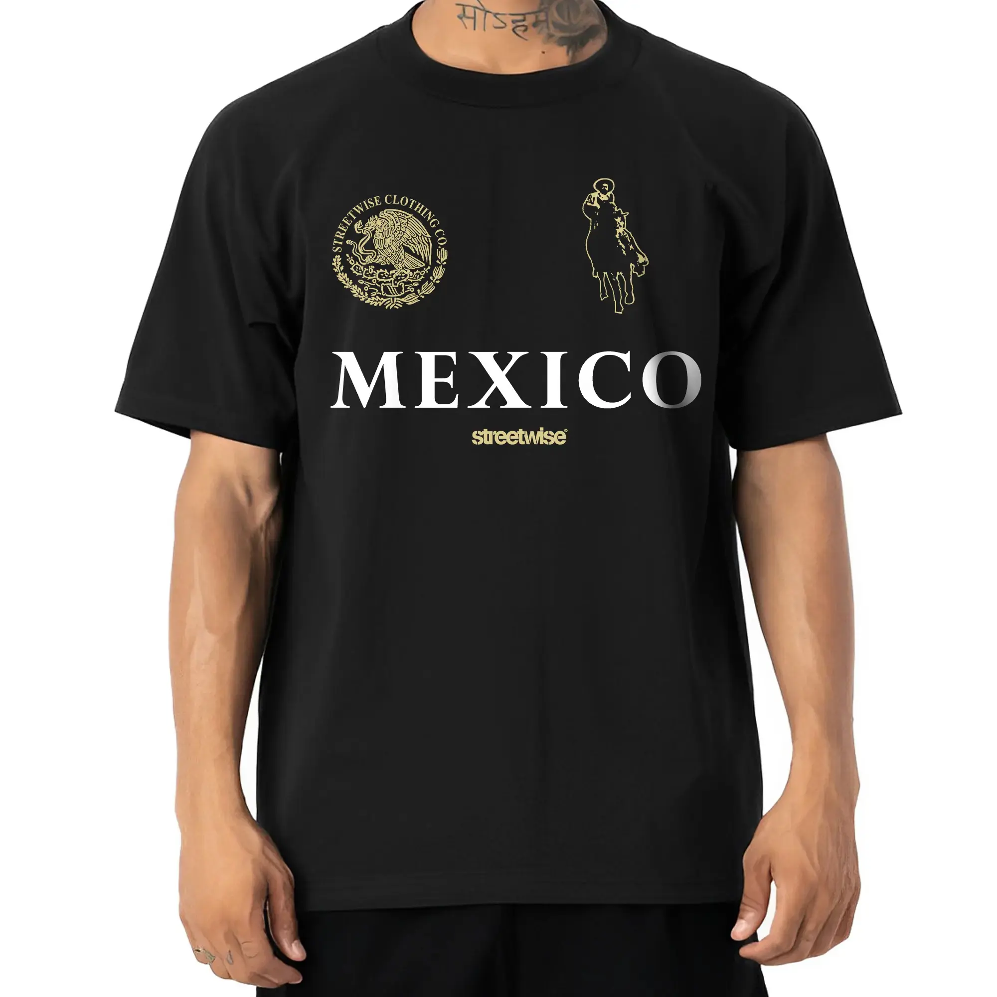 Men's Short-Sleeve Sport T-Shirt - Streetwise Clothing Narco Polo, Gangster Style, Chicano Apparel for Mexico-Inspired Looks