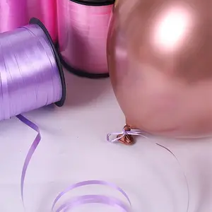 250 Yard Curled Satin Ribbon Roll, Matte Satin Ribbon for Gift Wrapping, Birthday Party Decor, Holiday Craft Decoration, Flower Shop Floral Decor