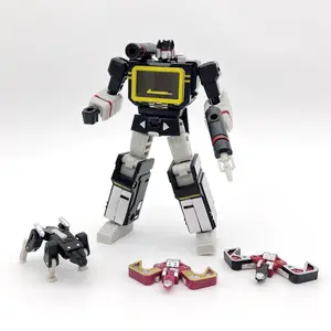 PT-04 Black Soundwave PT04 PT04B Transformation  Tape G1 Mini Pocket War KO DX9 Action Figure Robot Toys Kids Gift