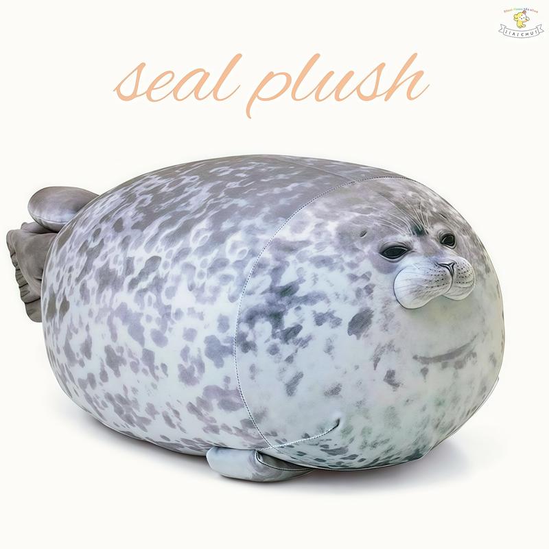 Stuffed Seal Toy Plush Animal Soft Cuddly Gift for All Ages, Giant Size Cute Stuffed Animals, Perfect Present for Friends & Family, Super Soft Fluffy