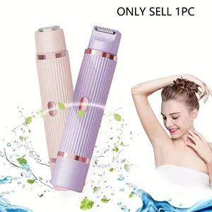 Rechargeable Two-In-One Electric Trimmer for Body and Face, Dual-Head Hair Remover, Perfect Summer Gift for Girls, Ideal for Women