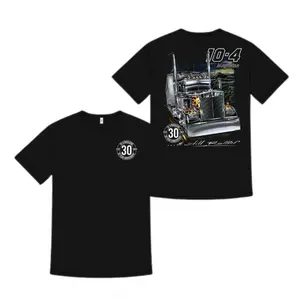 180g[100%cotton]10-4 Magazine Still Rollin Shirt, 30th Anniversary Big Rig Graphic Tee, Semi Truck Apparel for Truck Drivers and Diesel Fans, Gift for Long Haul Drivers, Truck Show and Highway Road Trip Outfit
