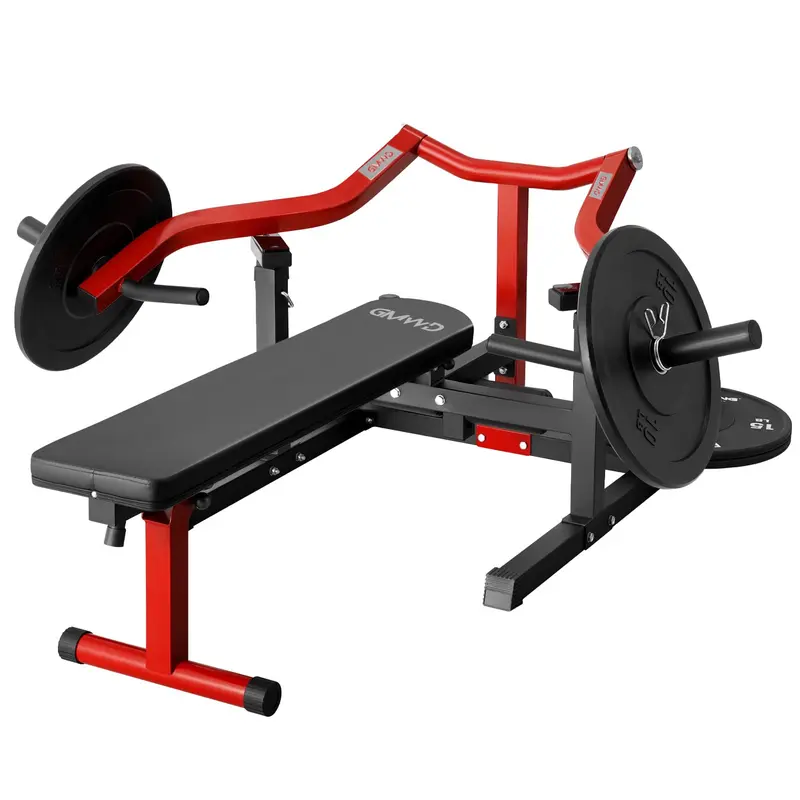 Chest Press Machine, 1050LBS Bench Press Machine with Independent Converging Arms, Adjustable Flat Incline Bench for Chest, AB Workouts, Shoulder Home Gym Equipment