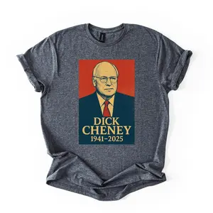 RIP Dick Cheney Tribute End of an Era Shirt, Vintage Political Graphic Tee, Retro Propaganda Satire Design, Dark Humor Anti War T-Shirt Gift