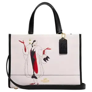 COACH x Disney Dempsey 29 Cruella Print Leather Crossbody Handbag for Women
