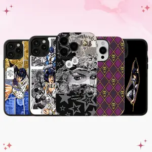 [MAGSAFE AVAILABLE] JoJo Anime Phone Case, JoJo Bizarre Adventure Manga Aesthetic iPhone 15 14 13 Pro Max and Samsung S25, S24 Cover, Anime Fan Gift