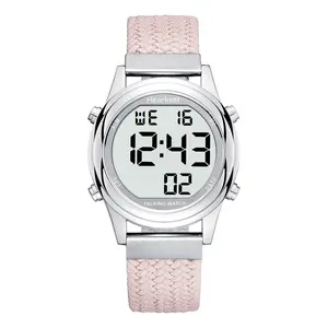 Digital Talking Watch for Ladies with American Accent Voice LCD Big Numbers Watch for Visually impaired, Elderly or Blind People (Pink) tiktokshopspringglowup