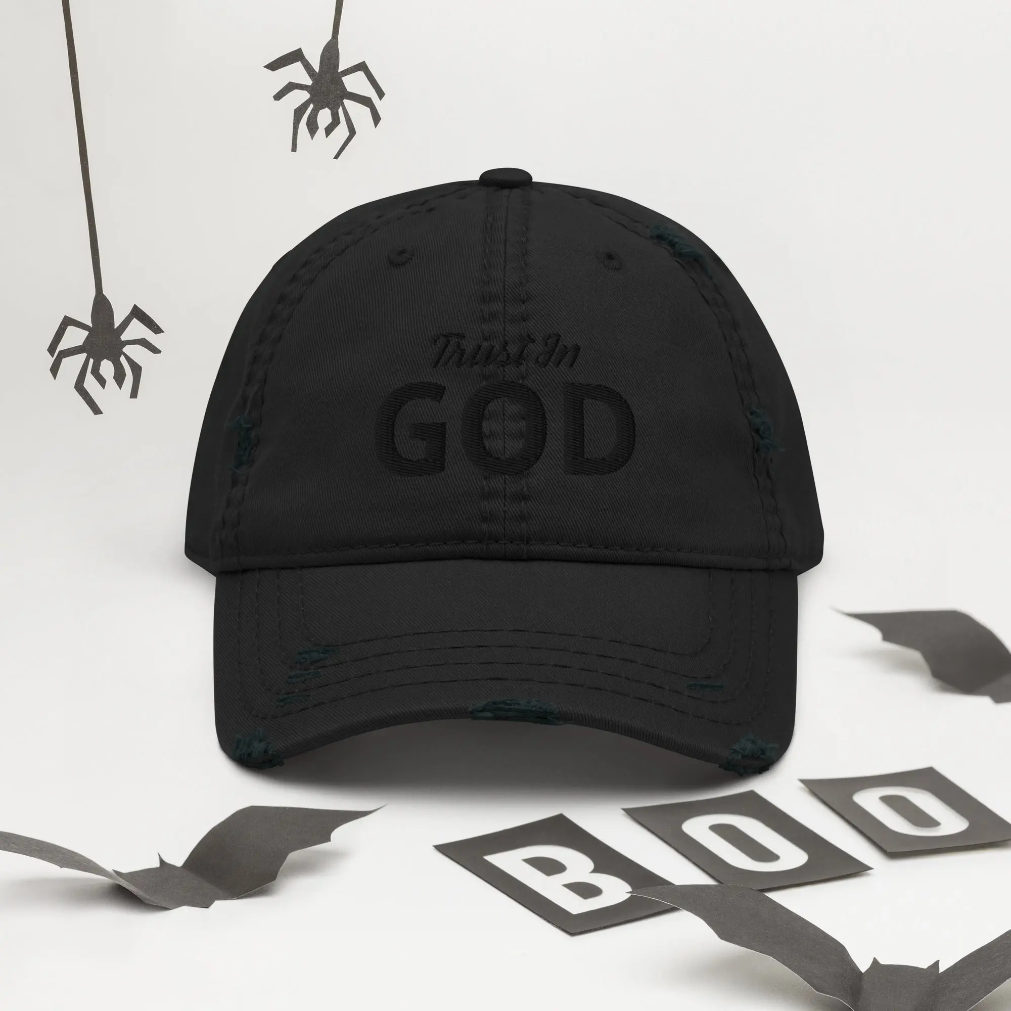 Trust in God Distressed Dad Hat