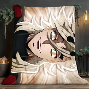 Douma Theme Soft and comfortable home blankets, small throw blankets, nap blankets, perfect Christmas gifts for friends and besties. Super soft heat-pressed blankets, Ghost Face Blanket, Western Blanket. Y251224026