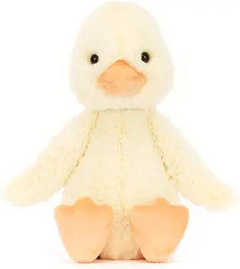 Duckling Stuffed Animal, Medium 12” - Duck & Duckling Plush Toy, Cat Toy - Classic Children's Gift