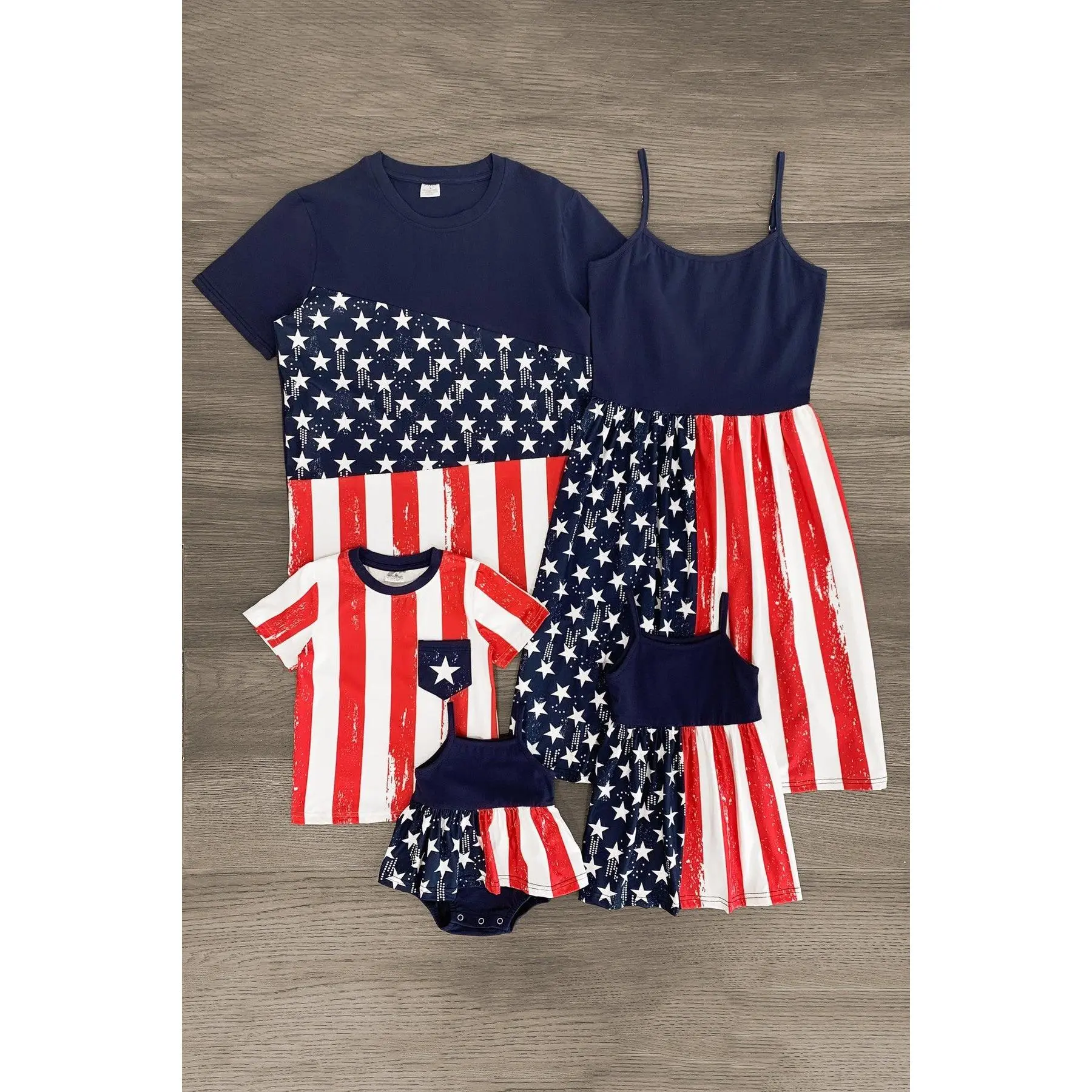 American Flag Matching Family Set