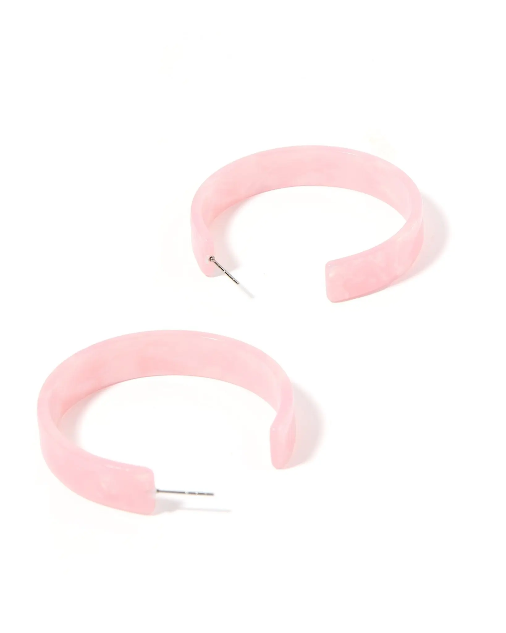 Ashley Medium Hoop Earrings - Ballet Slipper