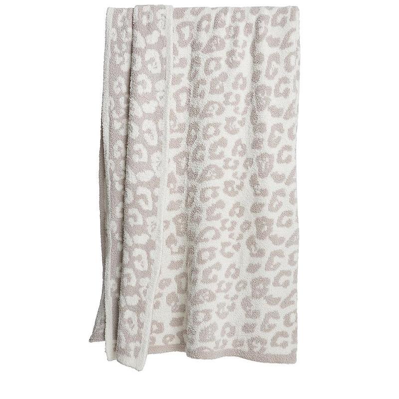 Barefoot Dreams CozyChic Barefoot in the Wild Throw in Graphite & Carbon