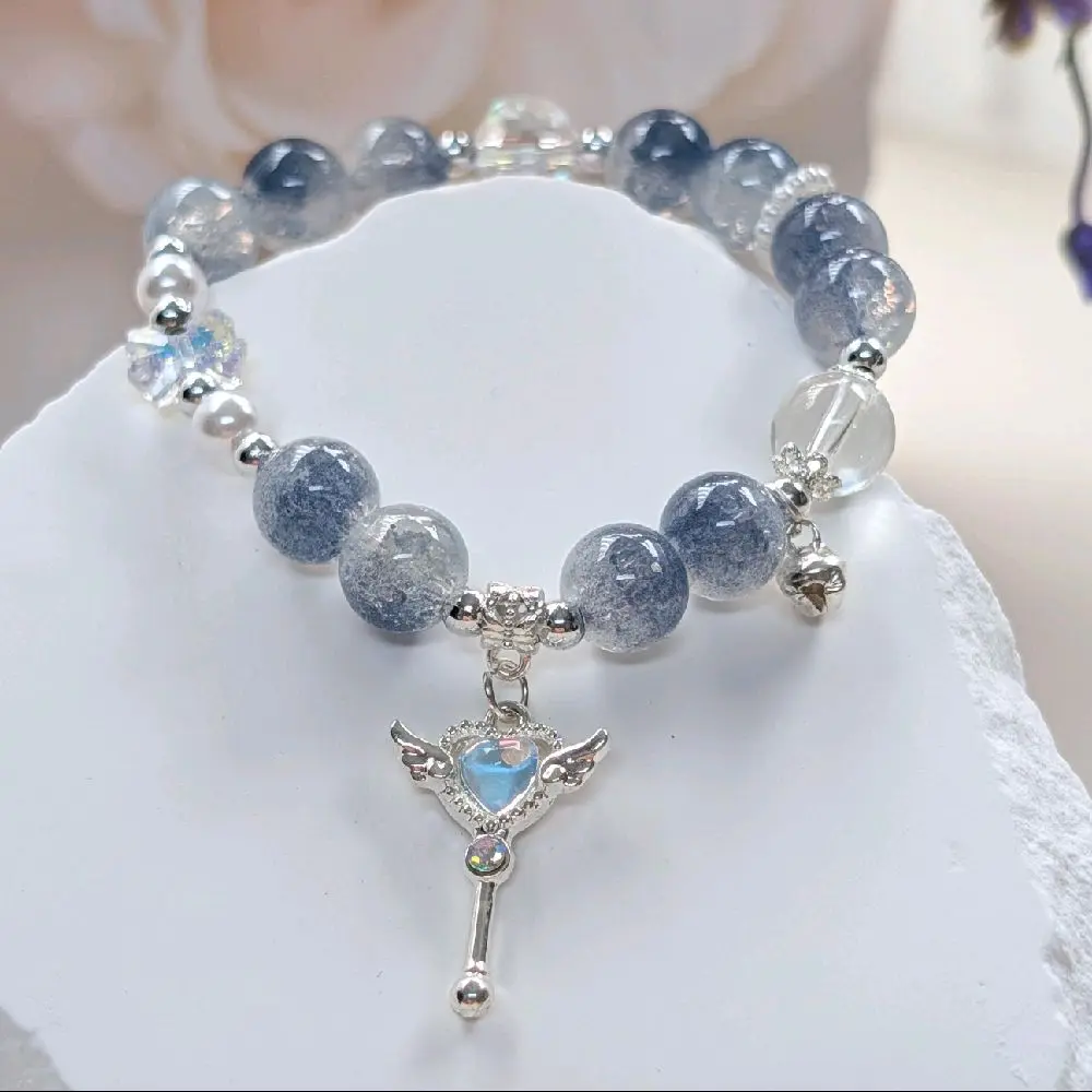 Sailor Moon Inspired Whimsical Charm Bracelet - Eco-Friendly Artisanal Unisex Casual Costume Fashion Accessory for Daily Wear, Adds a Whimsical Touch