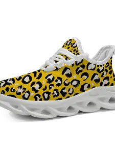 Children's sports shoes with leopard and polka dot patterns, innovative braided sole design, high elasticity and cushioning, casual and breathable, suitable for children’s feet in sizes 28-39.