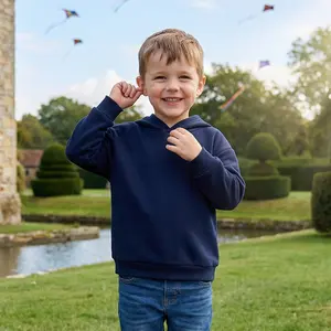 Kids Toddler Kid Fall Hoodies Stylish Loose Fit Solid Color Long Sleeve Pullover for Boys