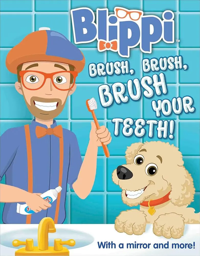 Blippi Brush Your Teeth Tutorial Book - Interactive Children's Literature & Art Book, Multiple Novelty Features