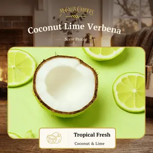 Coconut Lime Verbena 16 oz Double Wick Candle