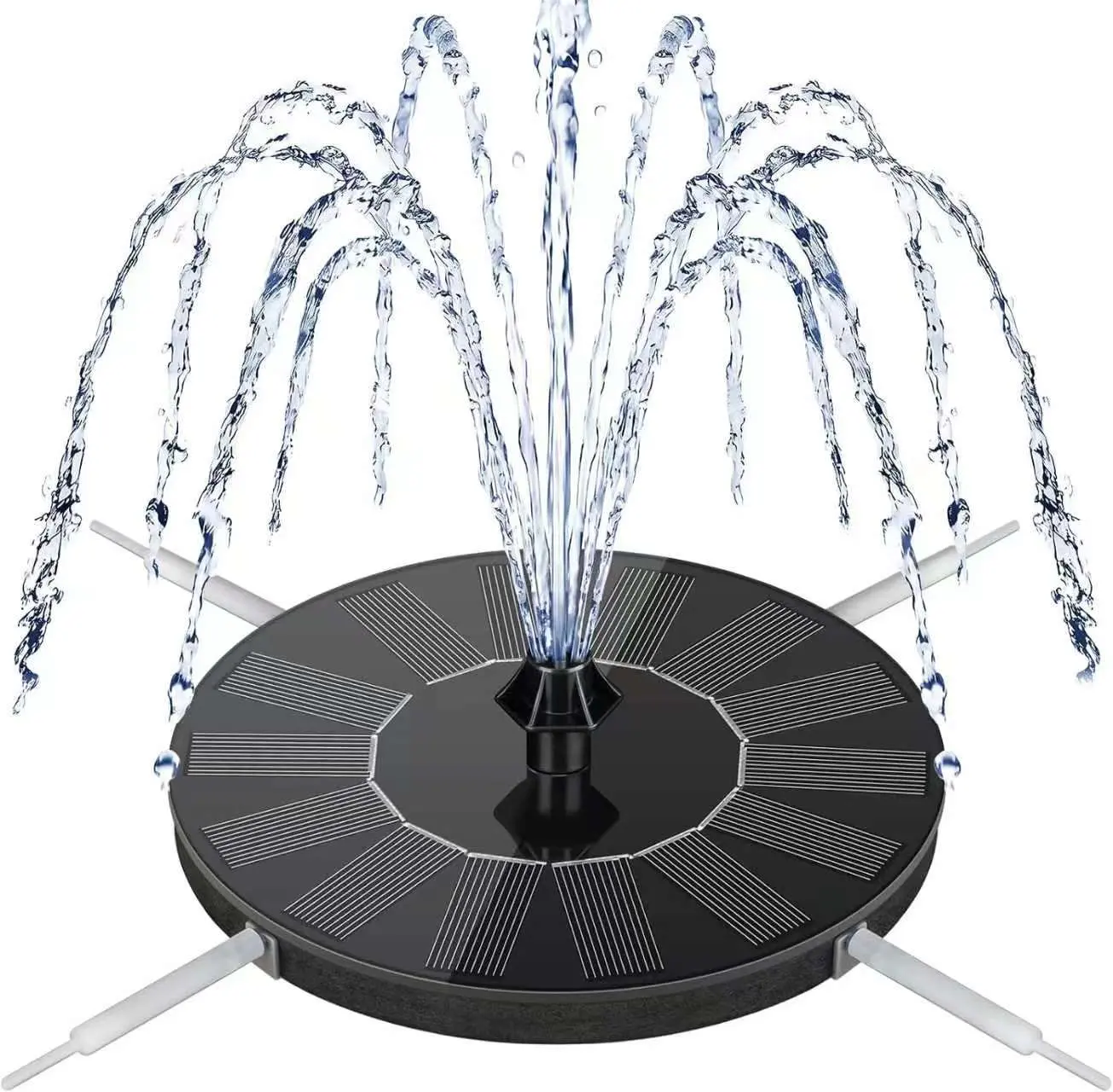 3.5W Solar Bird Bath Fountain, Floating Solar Panel Water Pump with Upgraded 6-Spray Nozzles, Eco-Friendly Energy-Saving Durable Waterproof Patio Garden Accessory for Outdoor Decor, Bathroom Supply