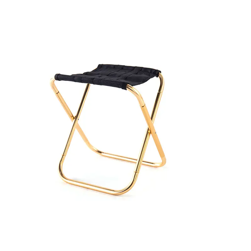 Gold Folding Small Stool