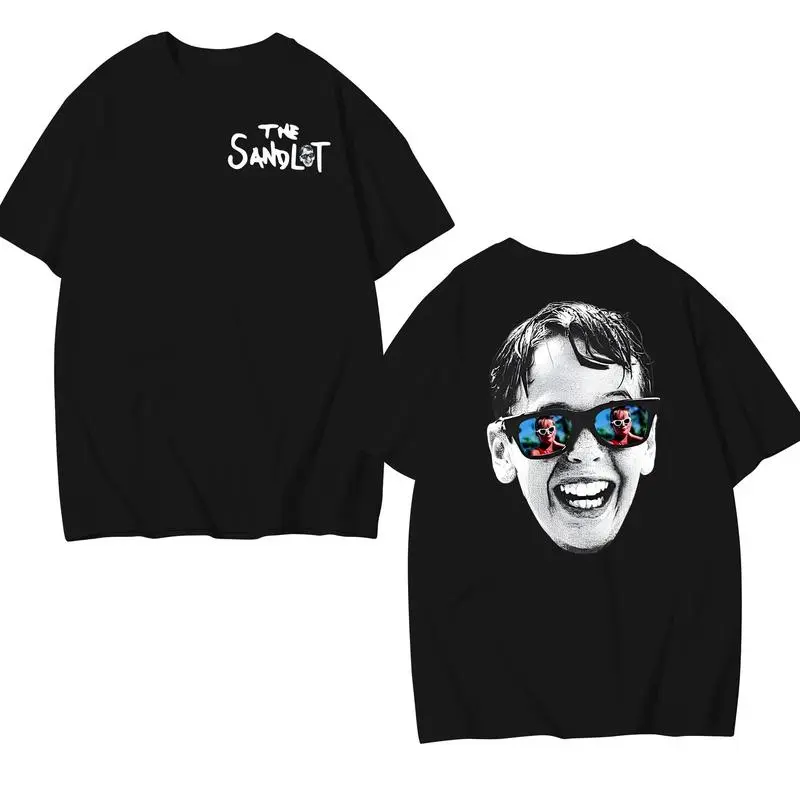The Sandlot Crew T-Shirt, Squints Palledorous The Sandlot Big Face shirt, Vintage Style Baseball Merch, Gift for Baseball Lover, Cotton Round Neck Tee Collar Top Womenswear Lady Sweaters