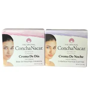 Perlop Cosmetics ConchaNacar Day & Night Cream Set for Hydration - Crema De Dia & Crema De Noche - 2 Pack - 2 oz Each