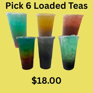 Pick 6 Loaded Energy  Beverage Sport Drink  Flavor