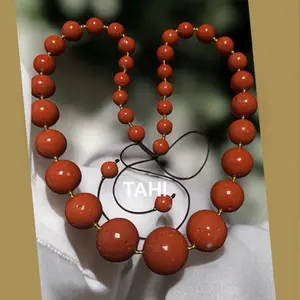 Beautiful Modern Momo Coral Necklace.