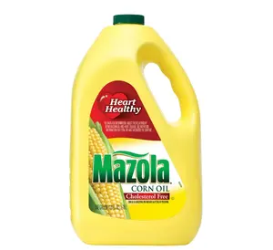 Mazola Heart Healthy Cholesterol Free Corn Oil 1 Gallon Bottle - Pure & High Smoke Point 450°F for Versatile Cooking