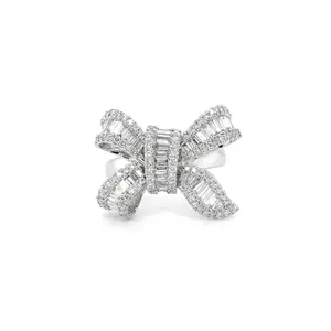 Jessica Bara Betsie Rhinestone Bow Ring