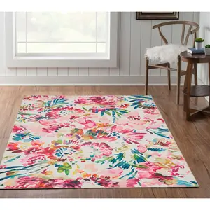 Linon Home Decor Washable Valencia  5'x7'Area Rg