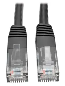 Tripp Lite TRL-N200-003-BK 3 ft. Cat6 Gigabit Molded RJ45 Male to Male Patch Cable, Black