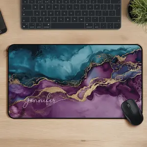 Womens Desk Mat Mousepad, Custom Desk Mat with Name, Large Desktop Mat, Colorful Keyboard Gaming Pad, Office Decor, Womens Personalized Gift