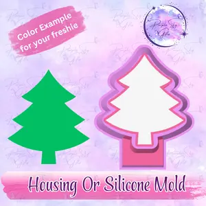 Traditional Pine Christmas Tree Freshie Mold Housing or Silicone Mold