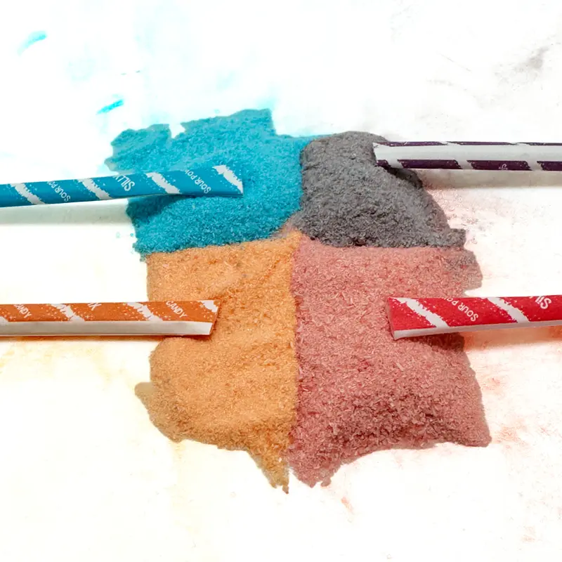 Silly Stix - Sour Powdered Candy Straws - Flavors of (Grape, Orange, Cherry, Tropical Punch, & Assorted) - Available in 8 oz, 1 lb, 2.5 lbs Sweet Snack