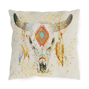 Boho Western Waterproof, Spill Proof Pillow, Indoor, Outdoor, Rustic Western Decor, Southwestern Home