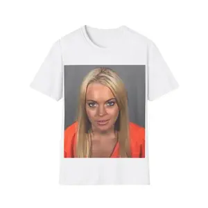 Lindsay Lohan Mug Shot Shop The Trendiest T-shirts Now Tshirt