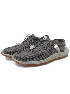 Men's Handwoven Rope Mesh Sports Sandals, Comfortable, Breathable and Lightweight Fisherman Shoes, Ideal for Outdoor Activities and Summer Wear