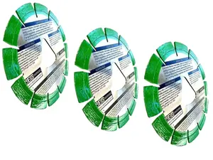 3pk 6" soff-Cut Green Concrete Early Entry Cutting Diamond Blade Compatible with Husqvarna Green Coded Item 542777006 Blade XL6-2000