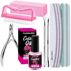 Nail Files and Buffers, Manicure Tools Nail Care Kit with Nail File, Nail Buffer Block, Cuticle Care for Women with Nippers, Pusher Peeler. Cuticle Oil and Nail Prep Kit.