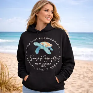 Shore Store Seaside Turtle Collection – Hoodie & T-Shirt (Multiple Colors)