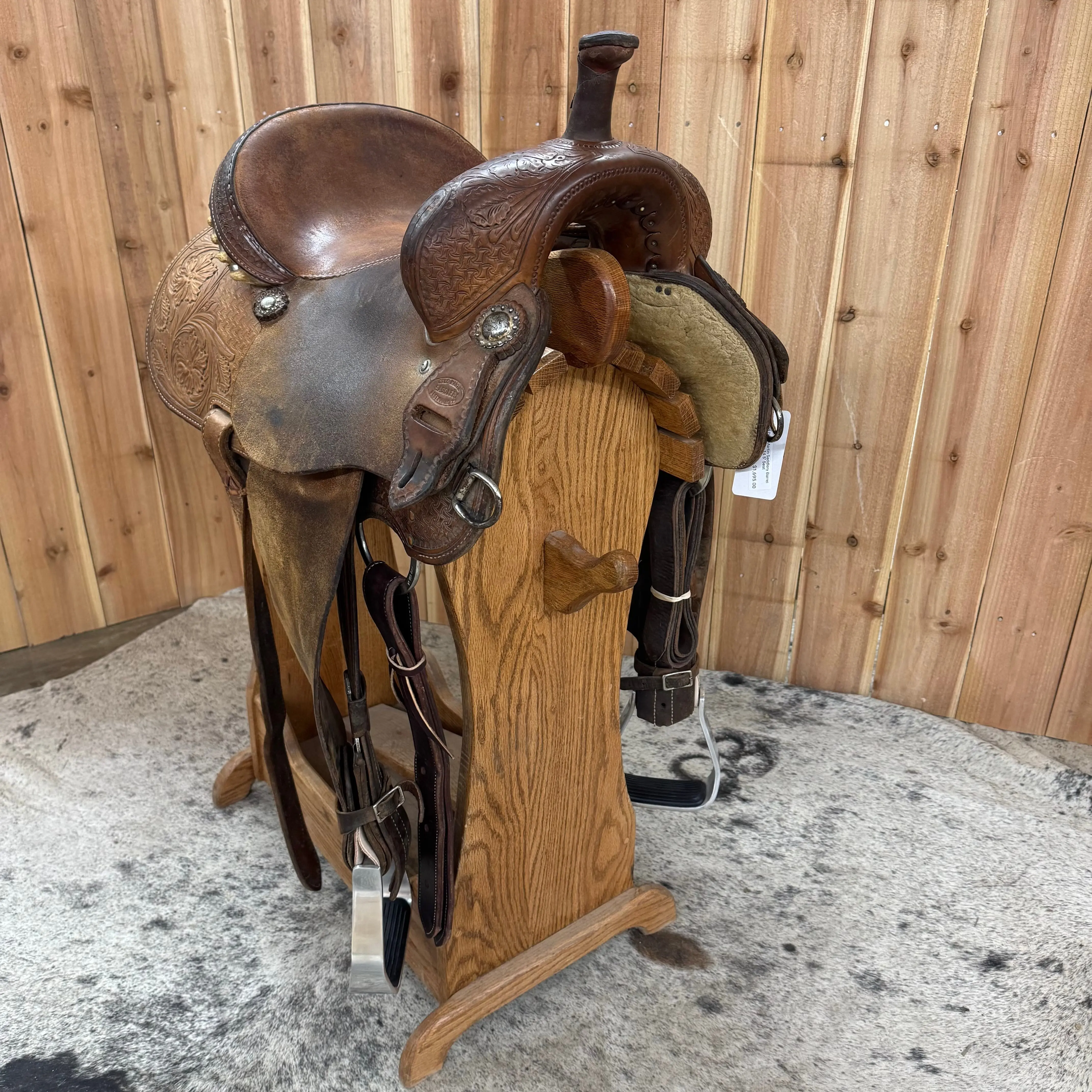 Used Dale Martin Saddlery Barrel Saddle, 14.5" Seat