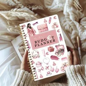 Monthly and annual budget planning book, spiral-bound A5 size, budget tracking monthly and annual financial planning book, financial goals - debt tracker, - financial planner budget list, Planner Notebook, great gifts for friends