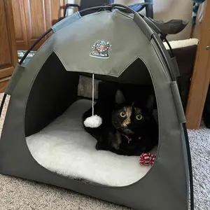 Globharb Portable Cat Tent, Cat Tent Bed, Cat Cubby, Tiny Tent, Cat Tent Bed, Cat Tent House, Tent For Cats, Doll Tent, Tent Cat Bed, Pet Tent Bed, Miniature Tent, Mini Tent For Pets, Cat House Tent, Kitty Dome, Indoor Cat Tent, Mini Tents, Display Tent