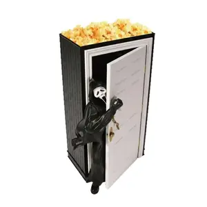 Portable Cute Creative Ghost Face Display Box, Fun Popcorn Bucket, Unique New Design, Perfect for Parties and Events