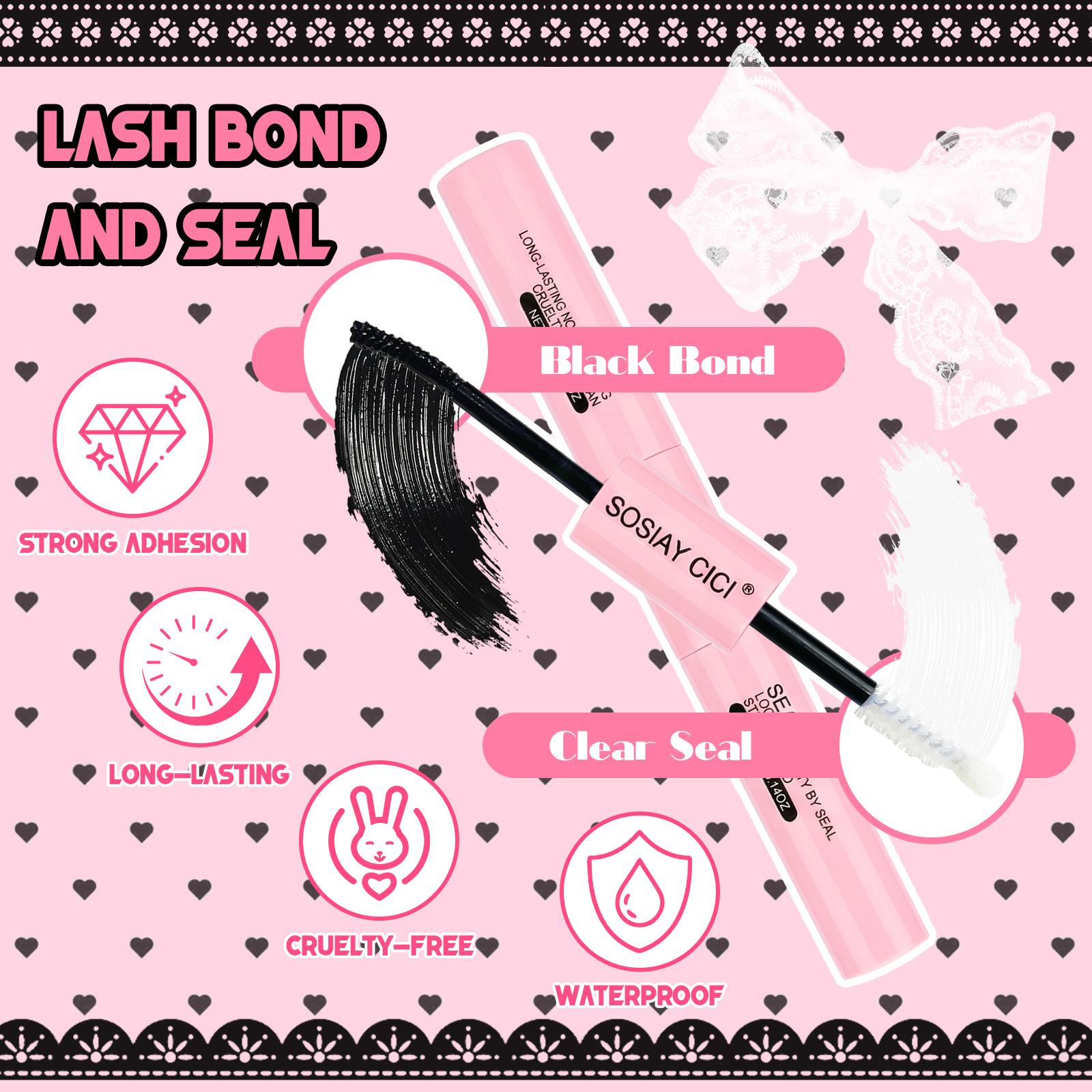 [Buy 2 Get 2 FREE] 40D+80D+100D D Curl Lash Clusters 9-16mm, Wispy Lightweight Salon-Quality Individual Lashes, With Bond & Seal, Remover, Precision Tweezers & Beginner-Friendly Lash Brush