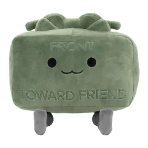 New Clay the Claymore Plush Doll Kawaii Green Square Doll Pillow Accessories Gift Collection Model For Kid Birthday GiftsChristmas gift