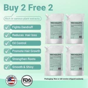 [Buy 2 Get 2 Free] Tricholoy+ Anti-Hair Fall & Less Shedding & Volumizing Shampoo | Biotin, Arginine & Oleanolic Acid | Strengthens Roots | Promotes Hair Growth | Oil Control & Scalp Nourishment | 300ML